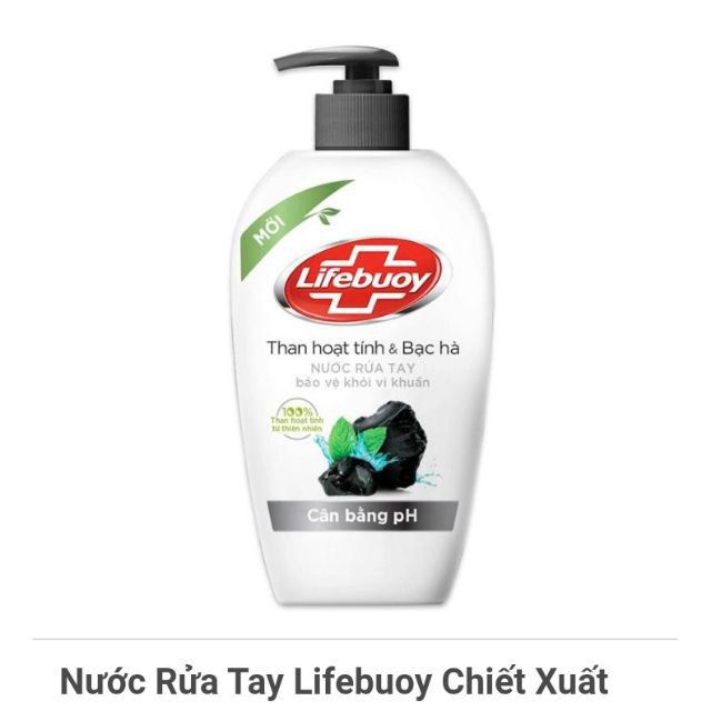 Nước rửa tay Lifebuoy Thiên nhiên Bảo vệ khỏi vi khuẩn và cân bằng PH 180gr (Chai)