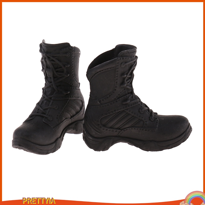 [PRETTYIA]1/6 Scale   Shoes Combat Boots Tactical Boots for 12\" Phicen Figures