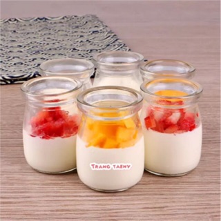 Set 12 hũ thuỷ tinh đựng sữa chua 100ml