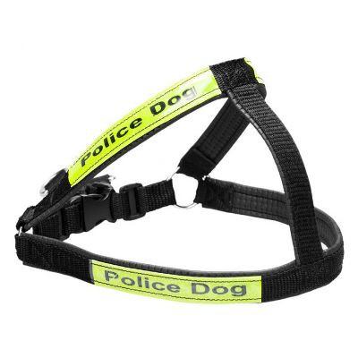 Dây Dắt, Vòng Cổ, Yếm POLICE DOG Phản Quang Thời Trang Dành Cho Thú Cưng, Dây Dắt Chó LaLi Petfashion