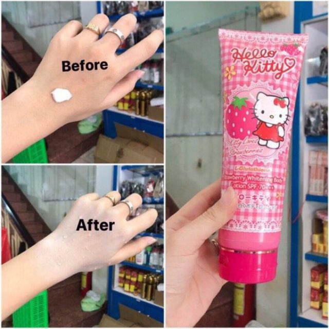 Kem Chống Nắng Dưỡng Da Makeup Body Hello Kitty thái lan