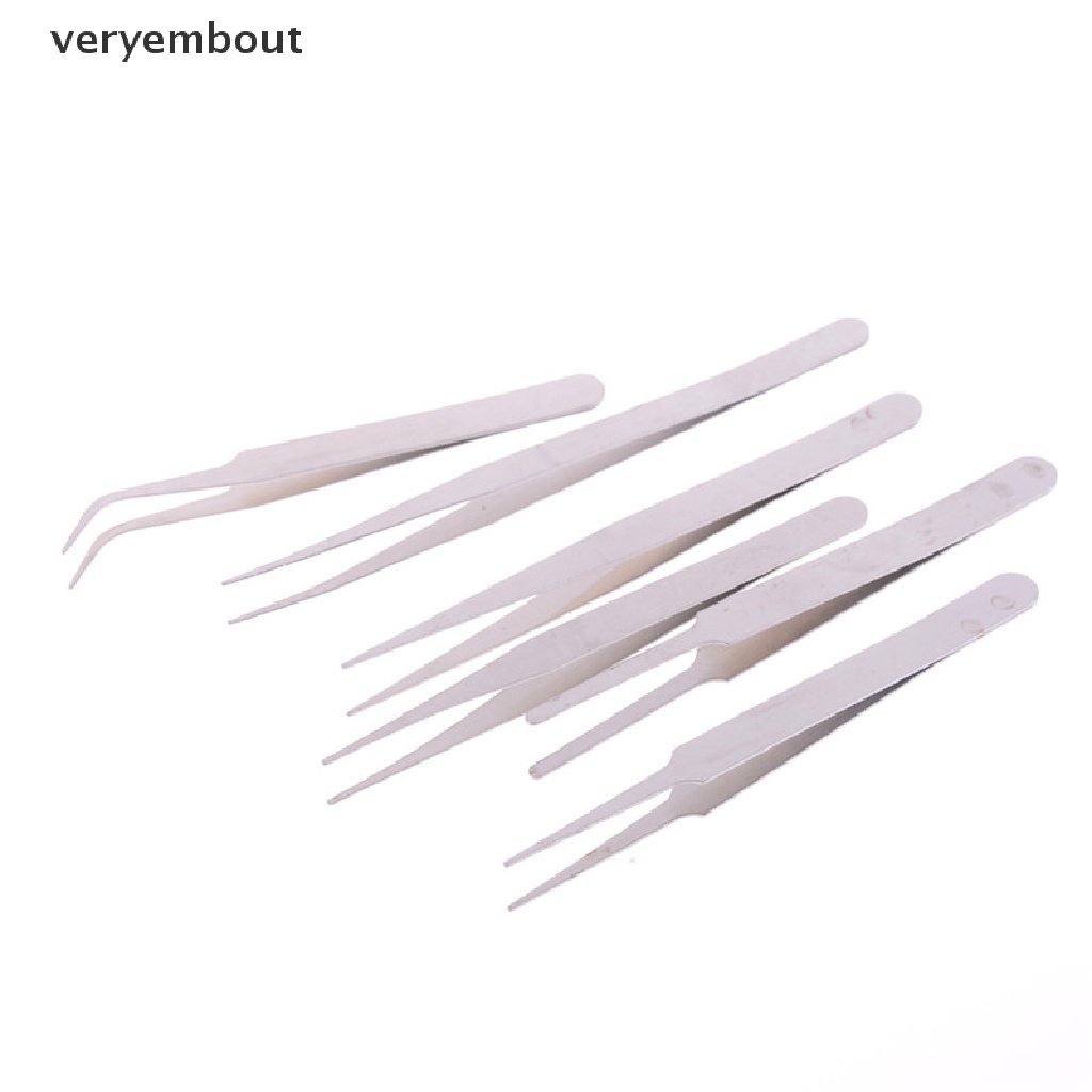 Set 6 Nhíp Sửa Chữa Chống Tĩnh Điện Bằng Thép Không Gỉ Tiện Dụng