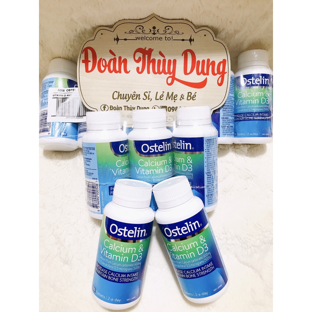 (hộp nhựa) 130 viên Canxi ostelin