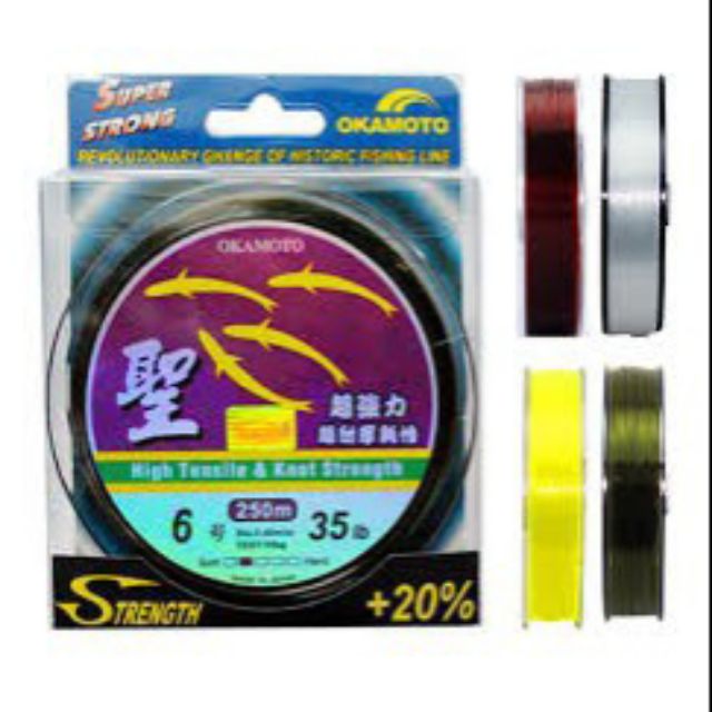 Combo 25 cuộn cước câu cá okamoto dài 250m