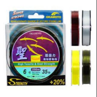 Combo 25 cuộn cước câu cá okamoto dài 250m