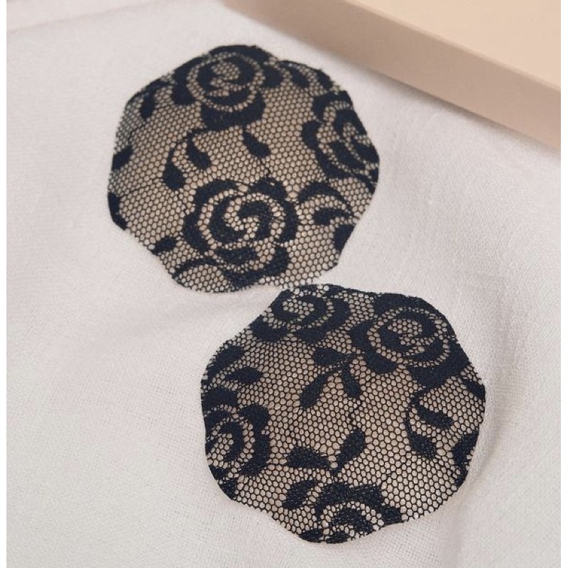 Cặp Dán Nhũ Silicone x Ren Tự Nhiên & Tái Sử Dụn