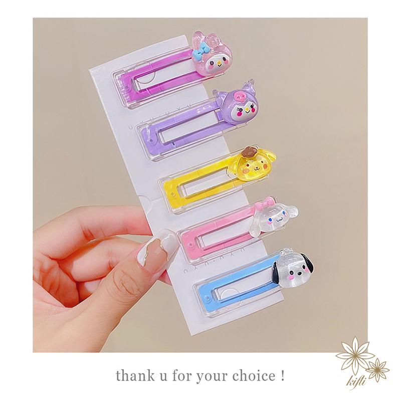 【kifli】Kẹp Tóc Mái Bên Họa Tiết Hoạt Hình Sanrio Ngọt Ngào Dễ Thương Phong Cách Hàn Quốc Cho Bé Gái