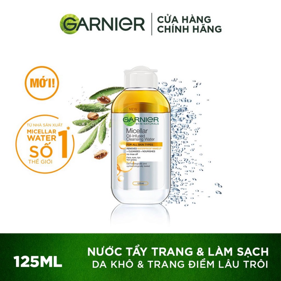 Nước Tẩy Trang Garnier Micellar Cleansing Water Chính Hãng Đủ Mẫu 125ml – 400ml