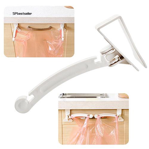 Giá treo bao đựng rác có móc kẹp chất liệu nhựa ABS kích thước 16.5cmx3cmx8.5cm