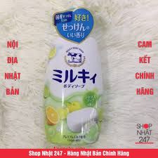 Sữa tắm Cow Milky Body Soap 550ml Nhật Bản