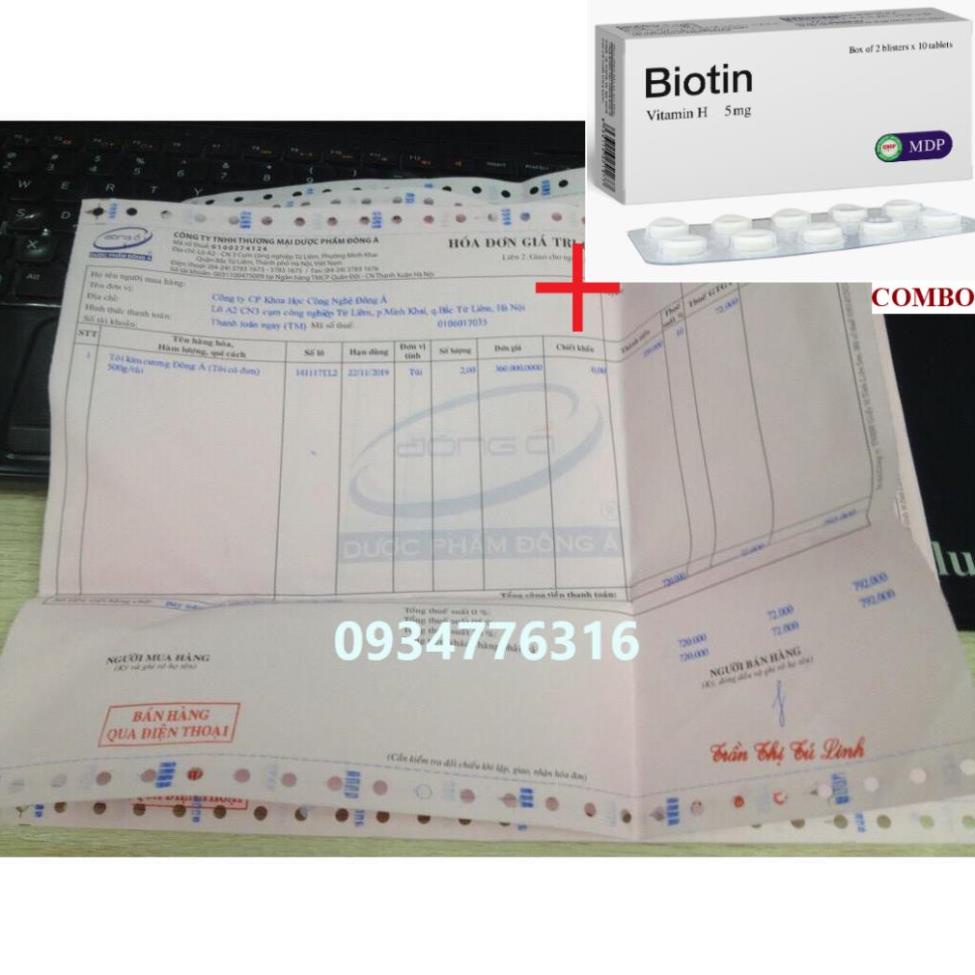 Combo Biotin 5mg+ ✅ Tỏi đen  - Tỏi kim cương Đông Á