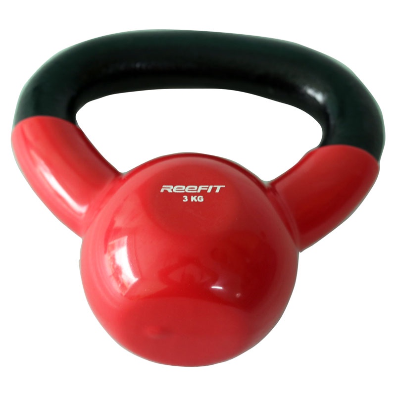 Tạ bình vôi tạ quai xách tạ ấm bọc cao su cao cấp  3kg Reefit Sport