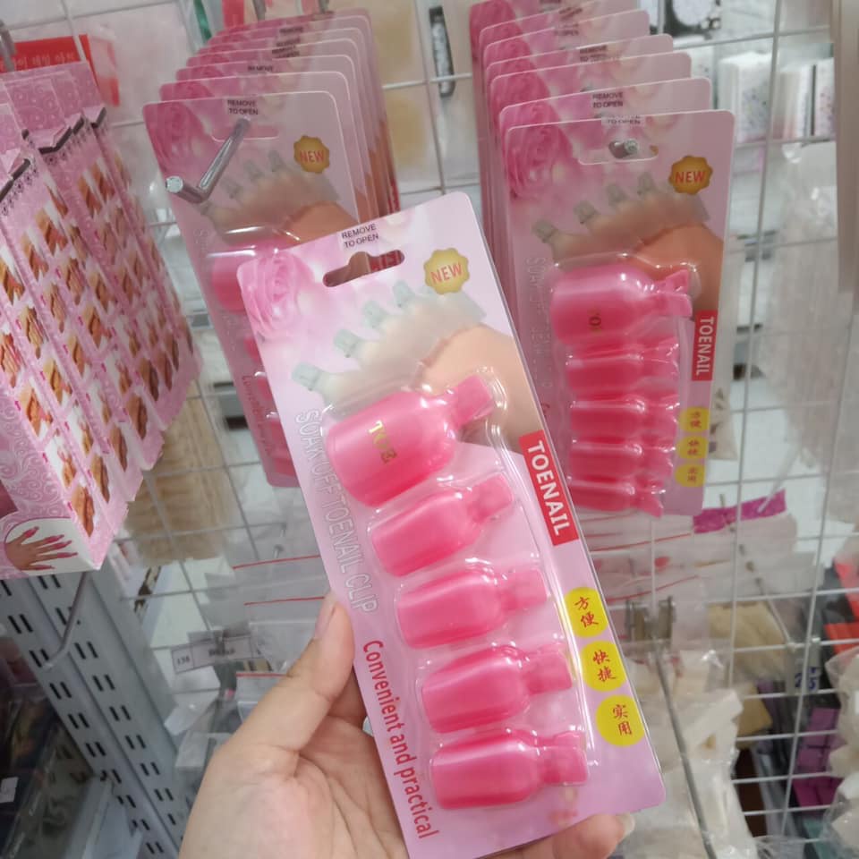 kẹp ủ phá gel chân làm móng 1 vỉ ( miễn ship )