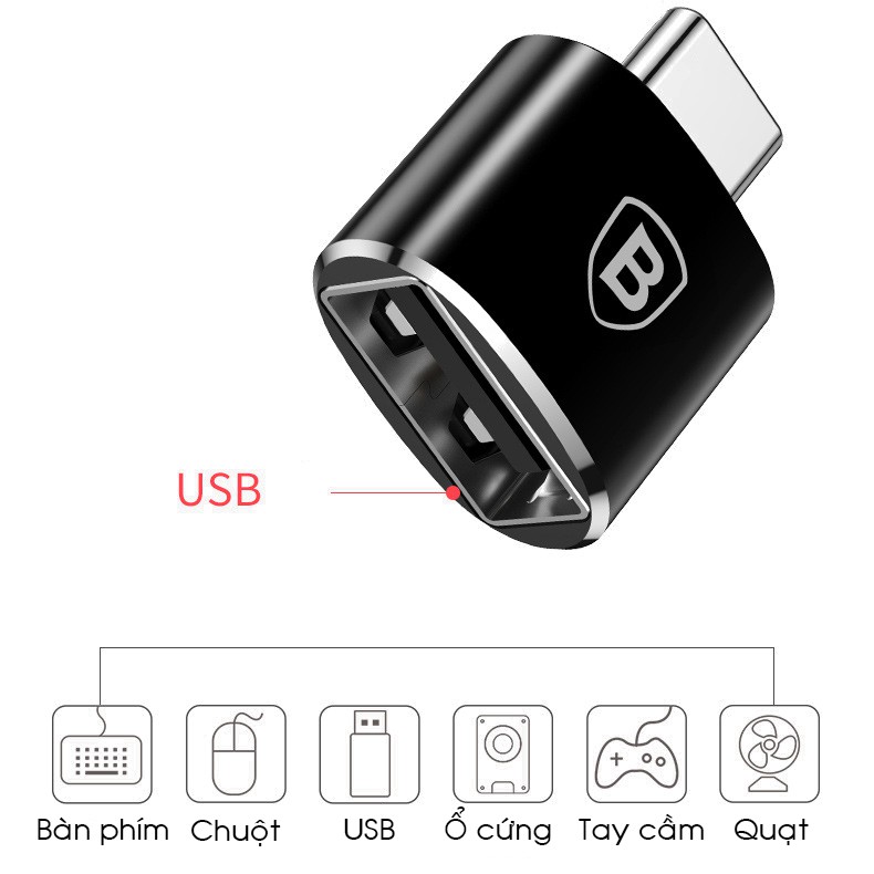 USB OTG ĐẦU TYPE-C BASEUS