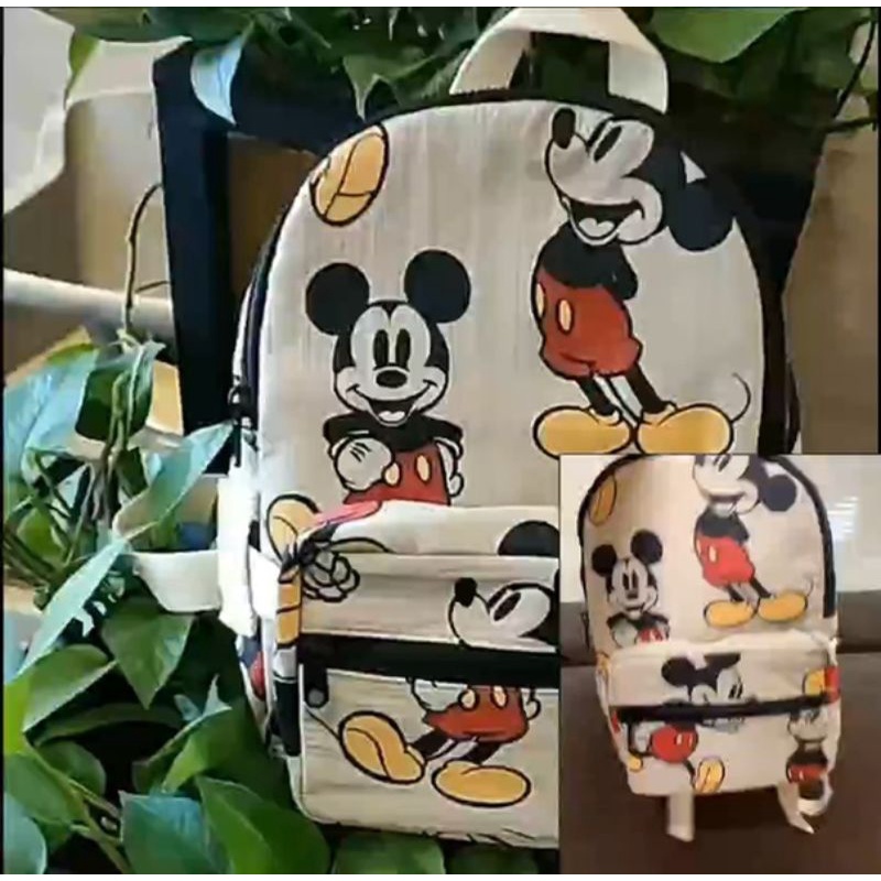 Balo zara hoạ tiết Micky xuất dư xịn đét cho bé