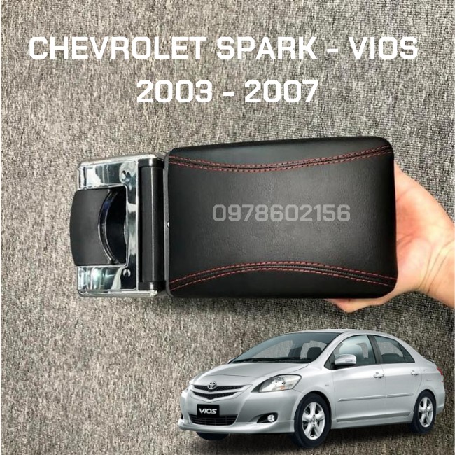 Hộp Tỳ Tay Xe Spark + Vios 2003-2007 Cao Cấp Tích Hợp Cổng Sạc USB - Bảo Hành 1 Đổi 1