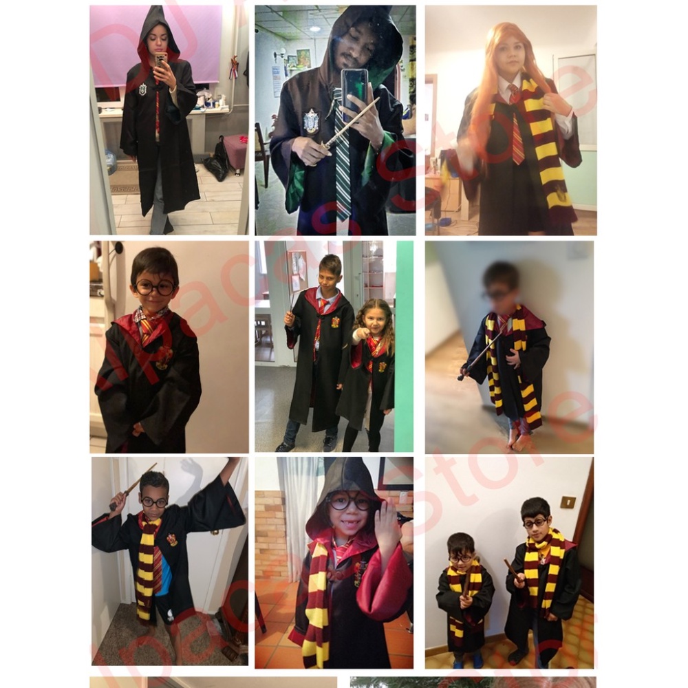 Áo choàng Harry Potter hóa trang dành cho người lớn và trẻ em