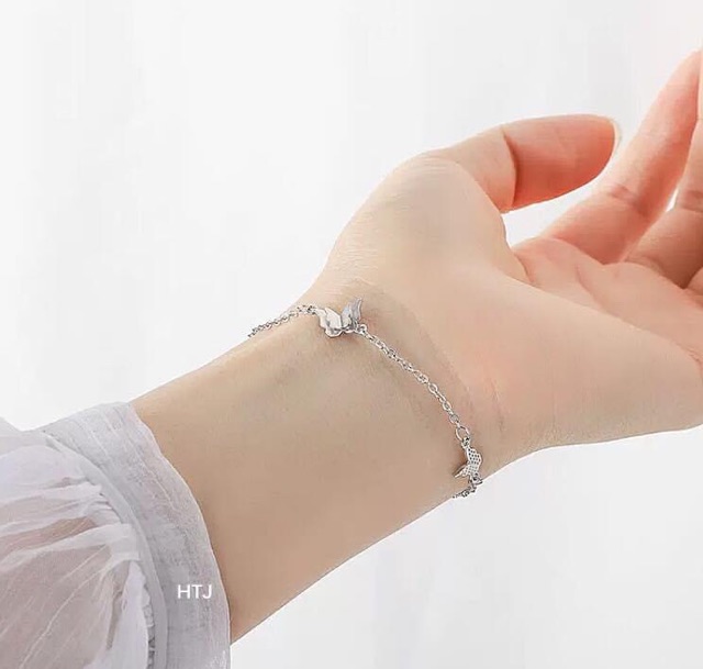 LẮC TAY, CHÂN HOA BƯỚM SANG CHẢNH - TRANG SỨC BẠC S925