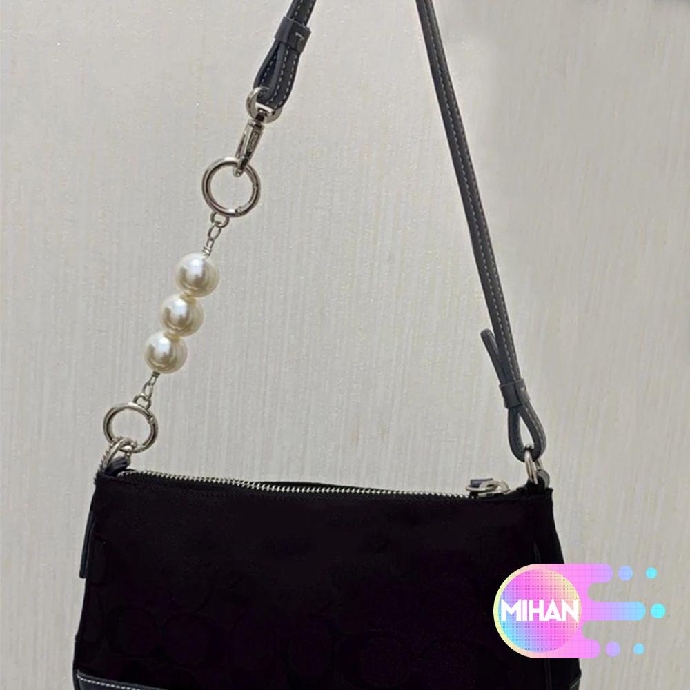 Chuỗi ngọc trai gắn dây đeo túi xách DIY dễ thương