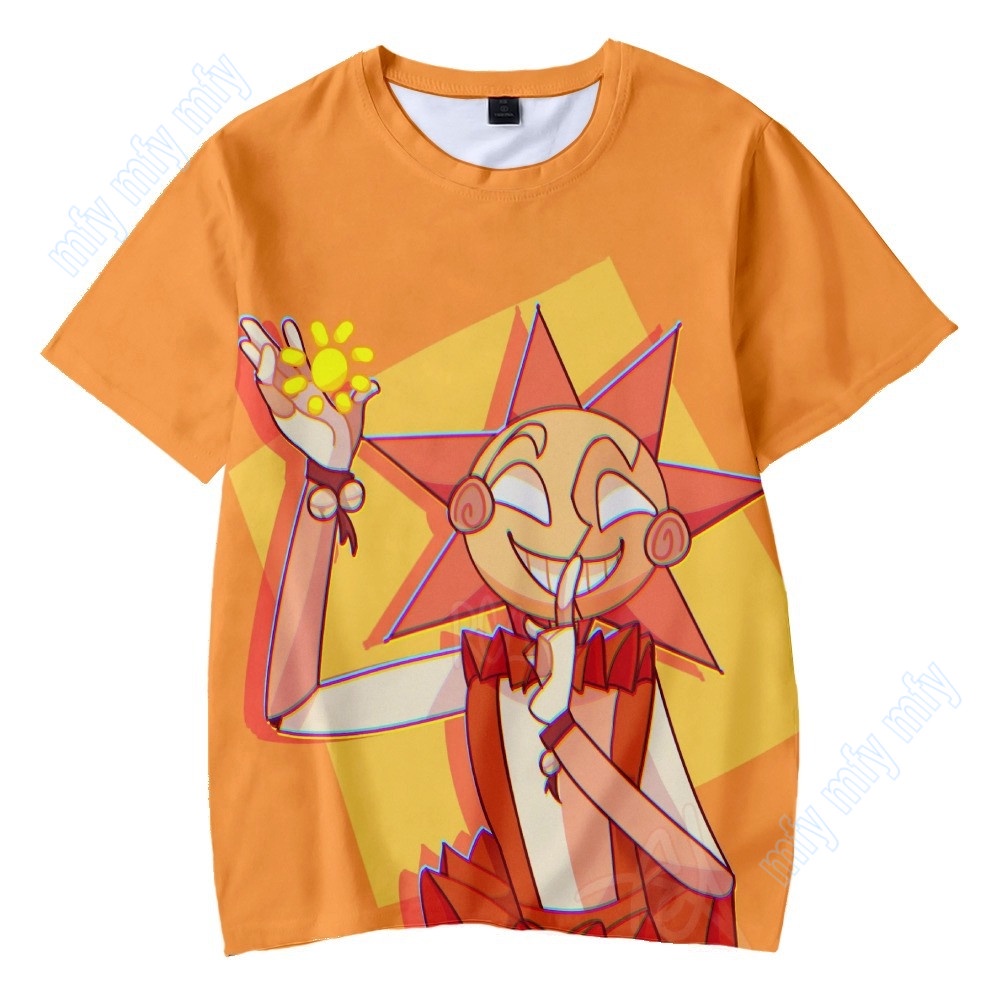 Áo Thun Họa Tiết Hoạt Hình Sundrop FNAF Cho Người Lớn/Teens