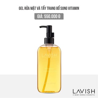 Sữa Rửa Mặt Kết Hợp Tẩy Trang Lavish H Baby Vitamin Cleansing Oil