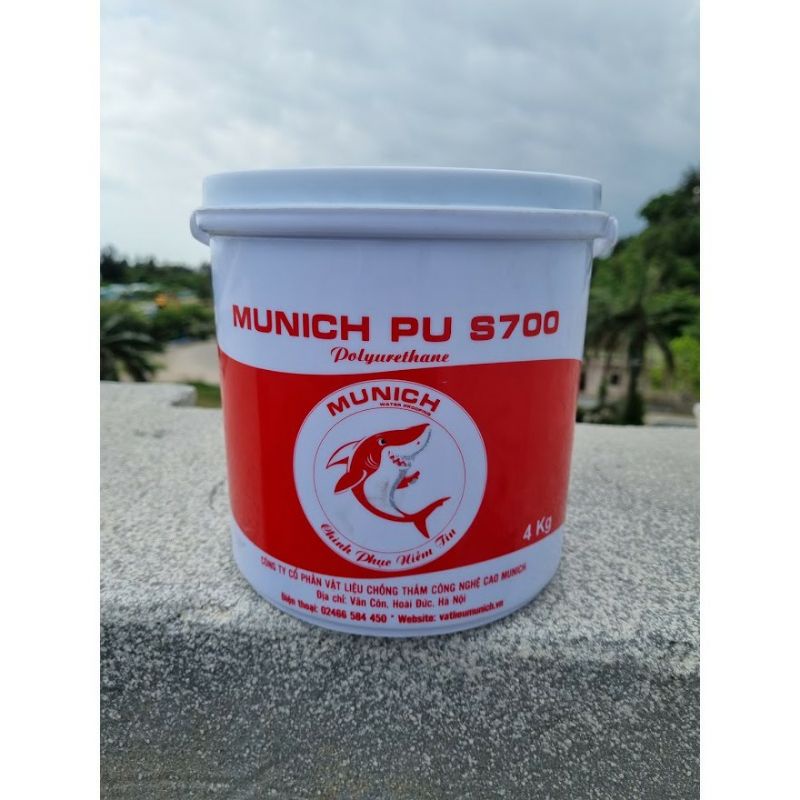 Munich Pu S700 - Chất chống thấm gốc polyurethane siêu đàn hồi 1 thành phầ
