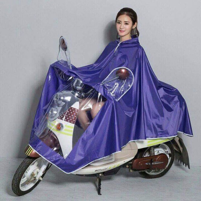 Áo Mưa phản quang Vải Dù  , Áo Mưa 2 Đầu, chống rách có kính che mặt cao cấp 4.8