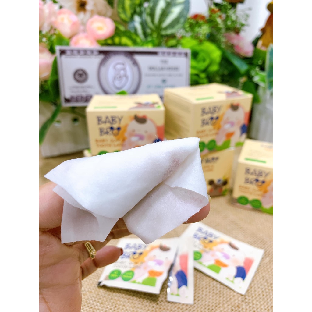Gạc Rơ lưỡi Baby Bro Vệ Sinh Răng Miệng Cho Bé