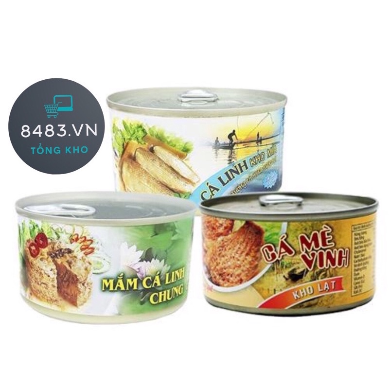 MẮM CÁ LINH CHƯNG / CÁ LINH KHO MÍA / CÁ MÈ VINH KHO LẠT đóng hộp thương hiệu ANTESCO (đặc sản AN GIANG)