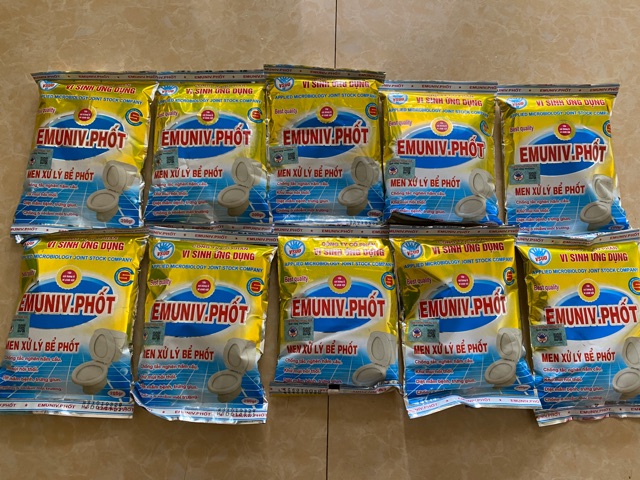 Men vi sinh xử lý Bể Phốt EMUNIV. Phốt 200g  - CHẾ PHẨM VI SINH BMT
