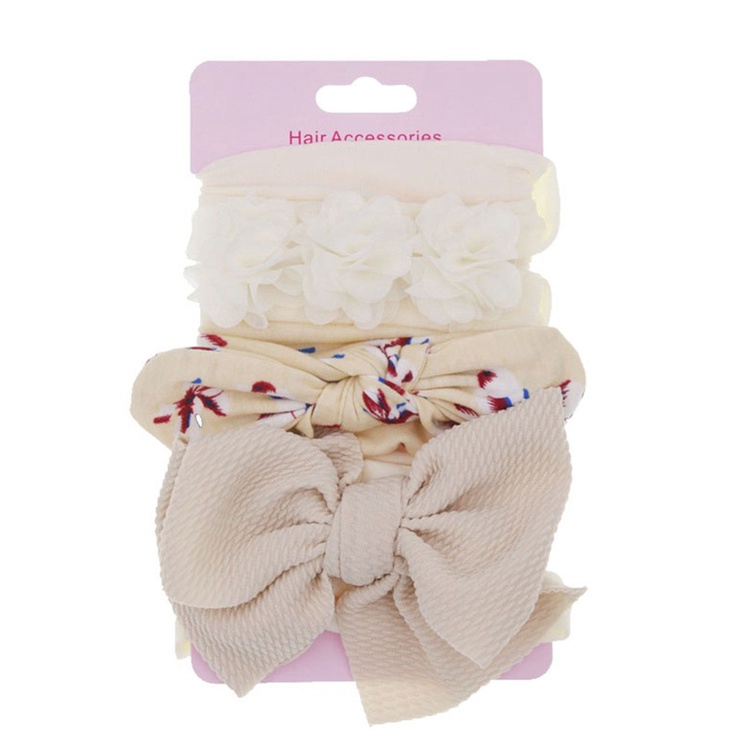 Set 3 Băng Đô Nơ Xinh Xắn Dành Cho Các Bé 0-3 Tuổi