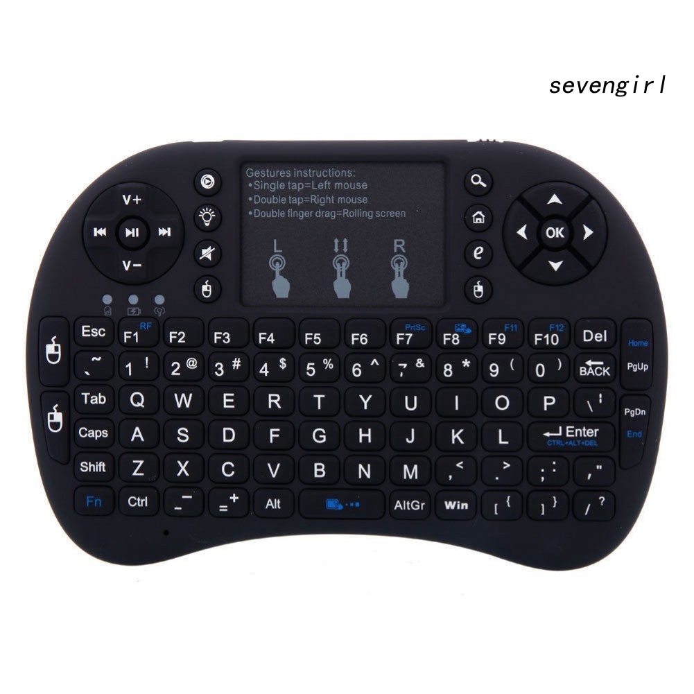 Bàn Phím Không Dây Sev-I8 Mini 2.4ghz Cho Tv / Pc / Laptop