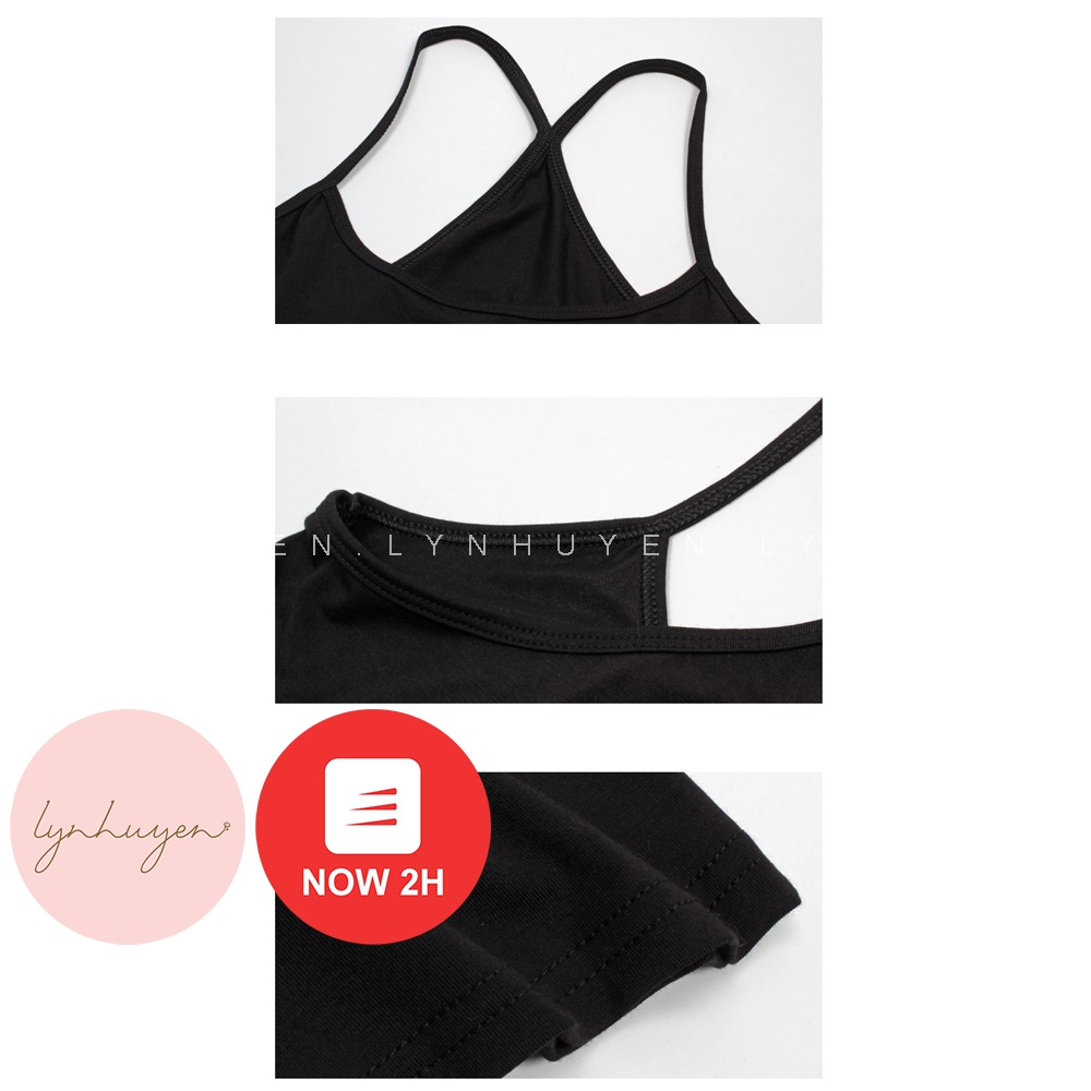Áo 2 Dây Croptop Nữ Đẹp Chéo Lưng Lynhuyen - 3 Màu - A002 | BigBuy360 - bigbuy360.vn