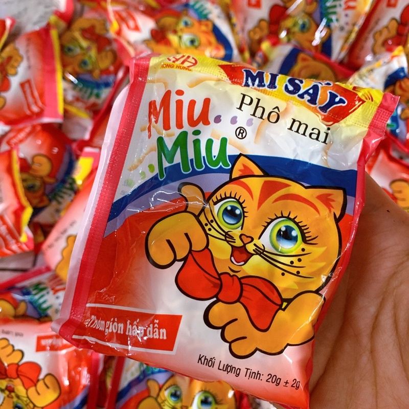 Mì Tôm Trẻ Em Miu Miu Phô Mai Gói 20g Dùng Thử