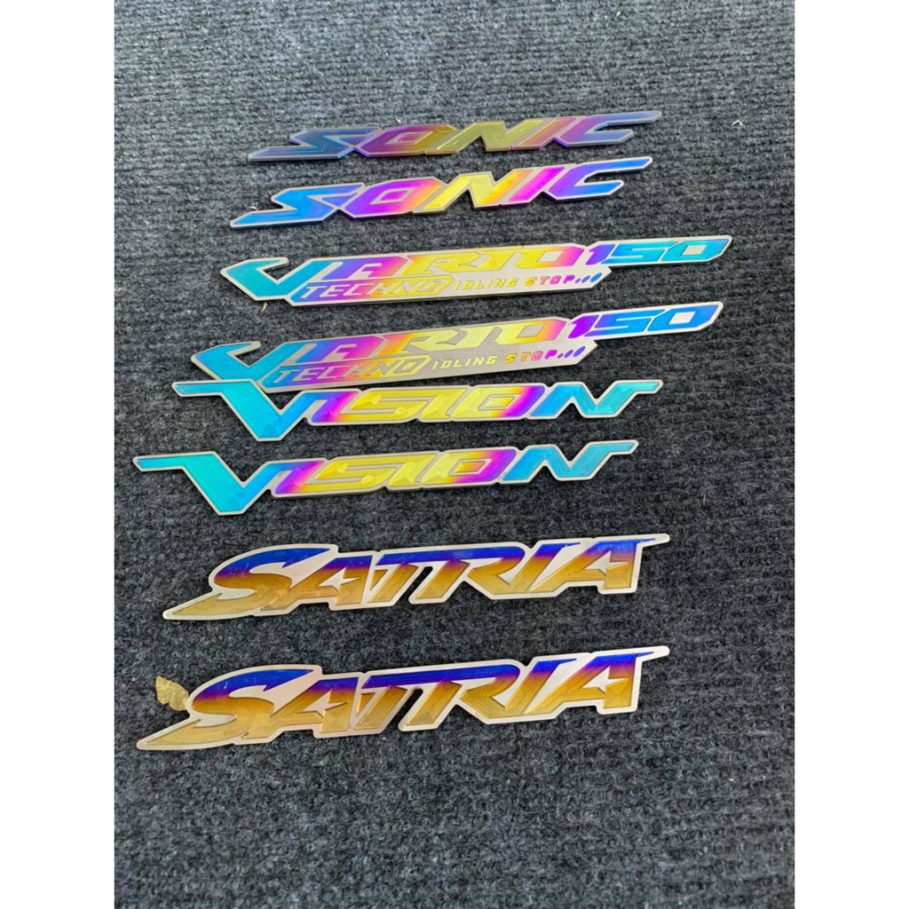 Miếng dán logo Titan  thay thế Team Xe wave dream sirius exciter winer sonic vairo satria