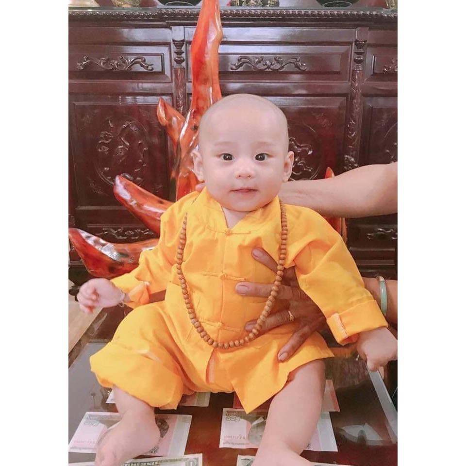 LA HÁN BÉ TRAI - SET PHẬT TỬ ĐI LỄ CHÙA - ĐỒ LAM ĐI CHÙA