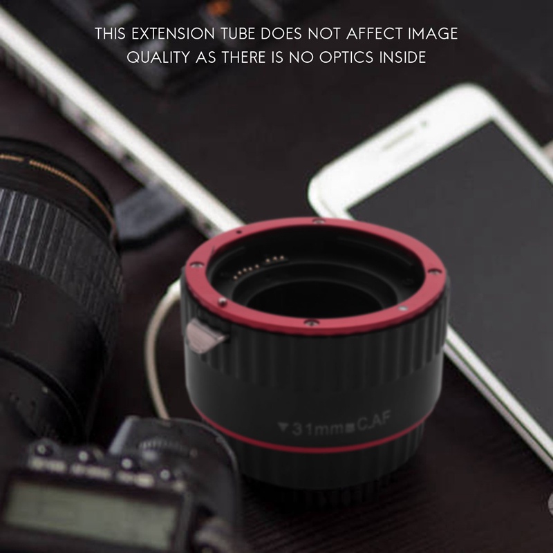 Bộ Ống Mở Rộng Macro Bằng Nhôm Cho Máy Ảnh Canon Eos Ef Ef-S Lens Dslr 1100D 700D 650D 600D 550D 500D 450D 400D 350D 300D 100D 70D (13Mm 21Mm 31Mm)