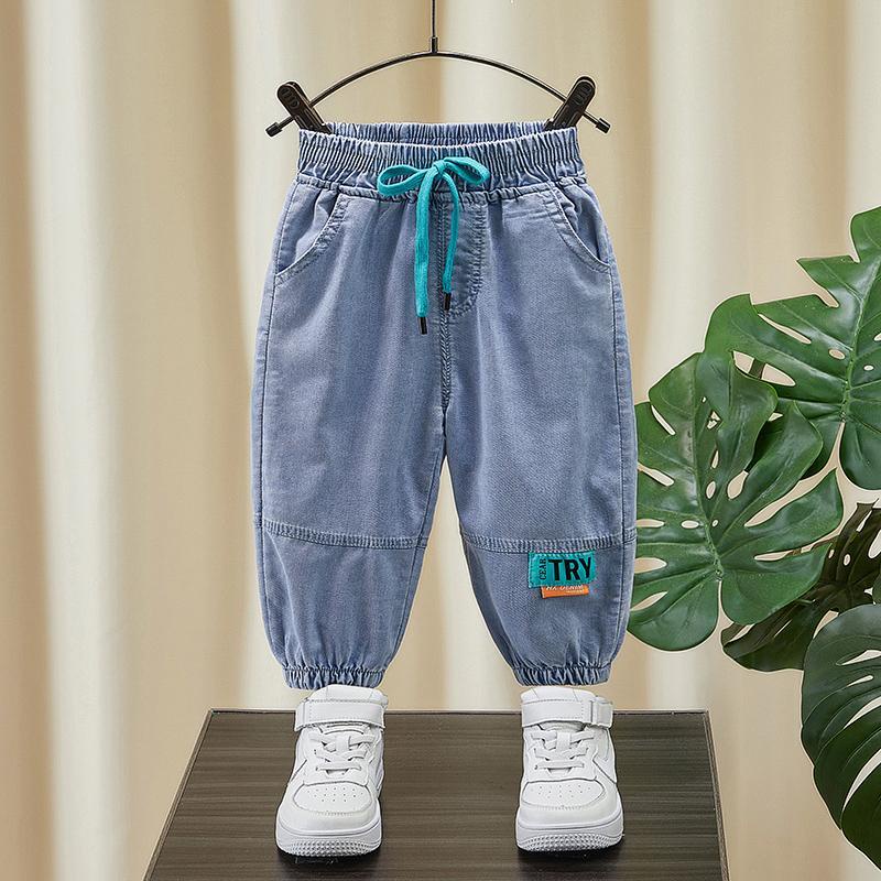 [Babycat Hàng Có Sẵn Quần Jean Tencel Mỏng Dáng Rộng Phong Cách Nhật Hàn Chống Muỗi Thời Trang Mùa Hè Nhật Bản Dành Cho Bé Trai