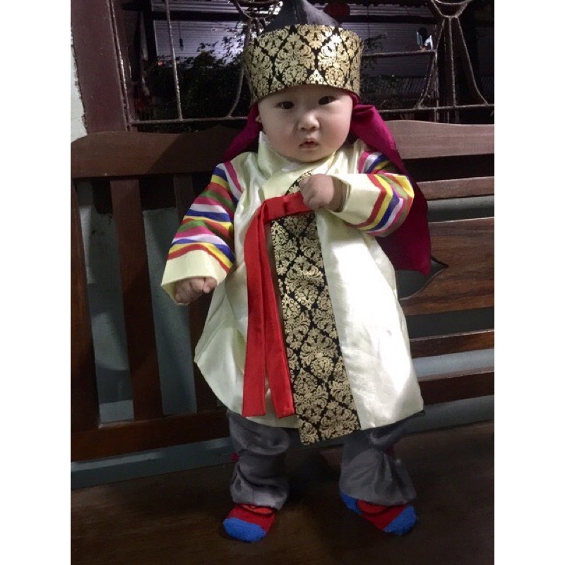 Hanbok cho bé trai + mũ