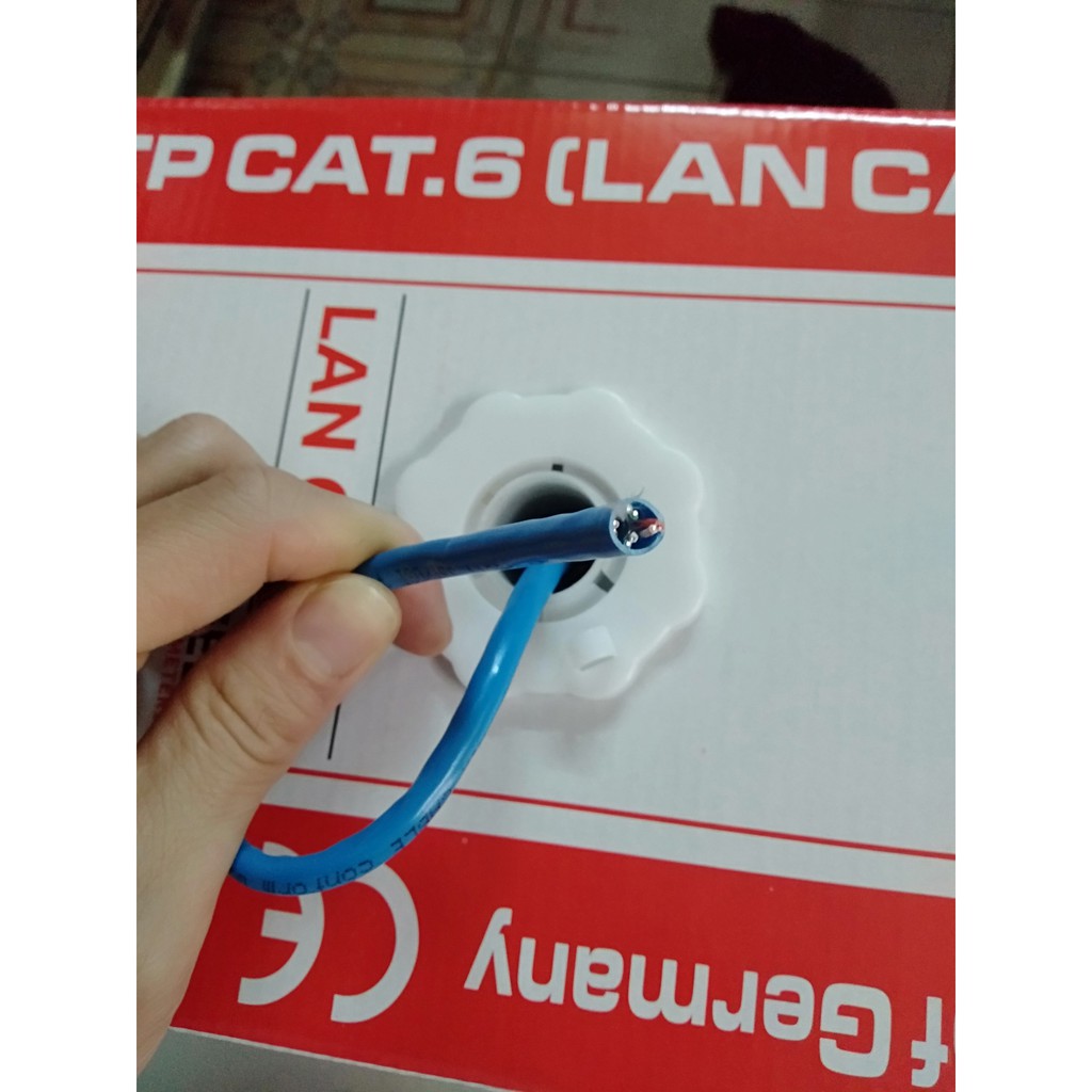 Dây Mạng Cat6 Màu Xanh Bấm Sẵn Hai Đầu, 10 Mét, 20 Mét, 30 Mét, 40 Mét, 50 Mét. Hàng Mới Chính Hãng.