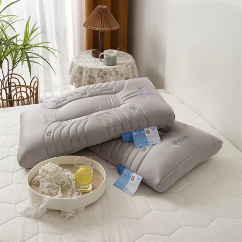 Gối trần cao su non cao cấp thế hệ mới êm mềm mại lụa tensel 80s cho cảm giác ngủ nhon