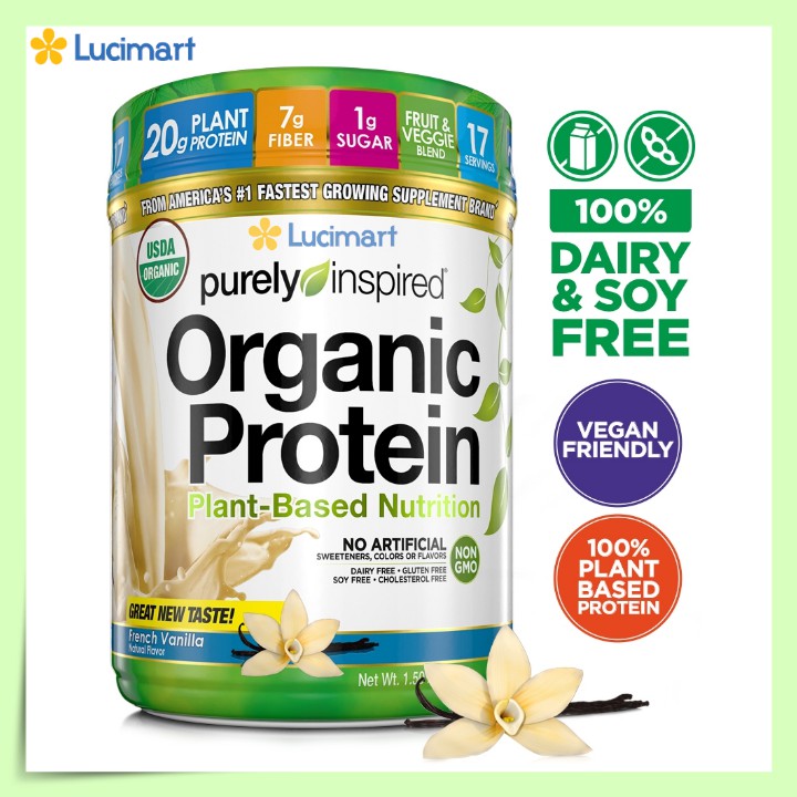 Bột đạm Purely Inspired Organic Protein 680g dùng pha sữa, làm bánh [Hàng Mỹ]