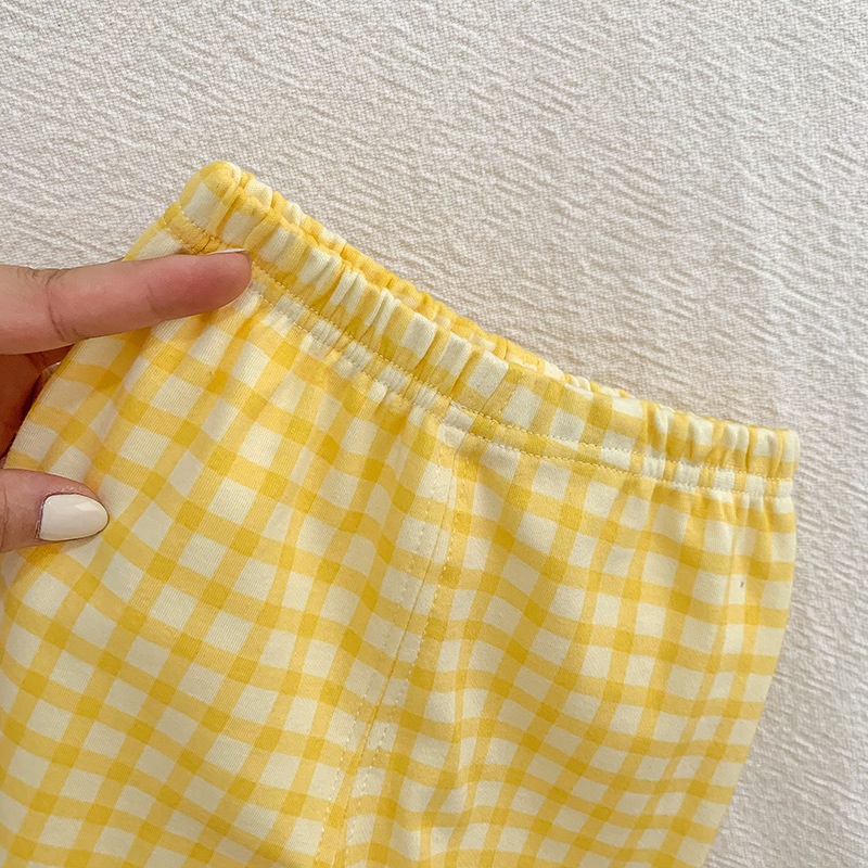 Bộ Đồ Ngủ Hai Mảnh Thời Trang Thu Đông Phong Cách Hàn Quốc Cho Bé