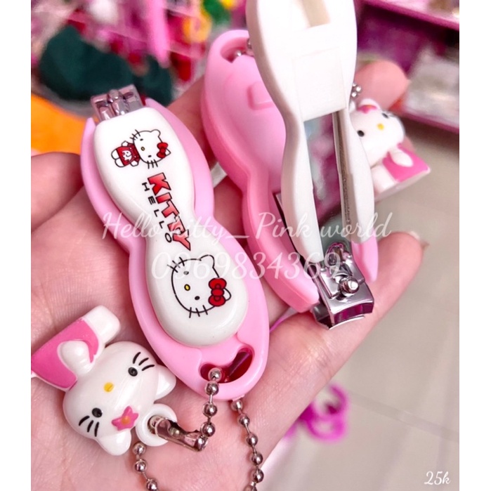 Cắt móng móc khoá hello kitty