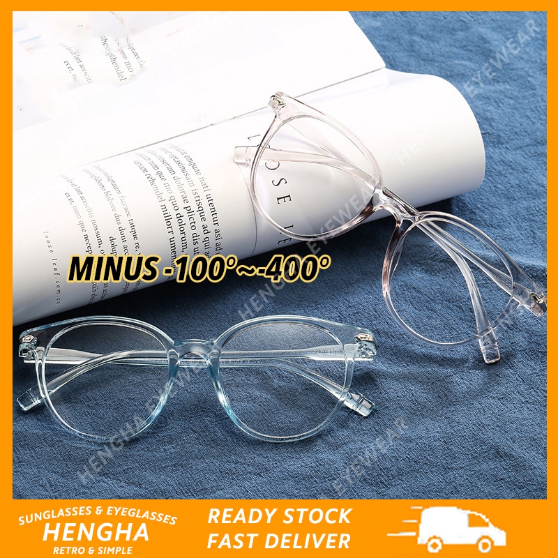 Mắt kính trong suốt kiểu mắt mèo thời trang