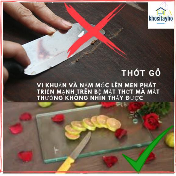 Thớt kính cường lực Siêu sạch - Siêu bền - Siêu đẹp - Siêu an toàn, tiện nghi