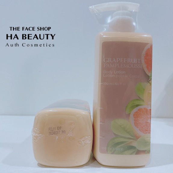 Sữa dưỡng thể dưỡng ẩm tốt trắng da thơm lâu The Face Shop Grapefruit Body Lotion 300ml The Face Shop