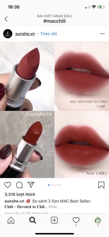 Son thỏi MAC