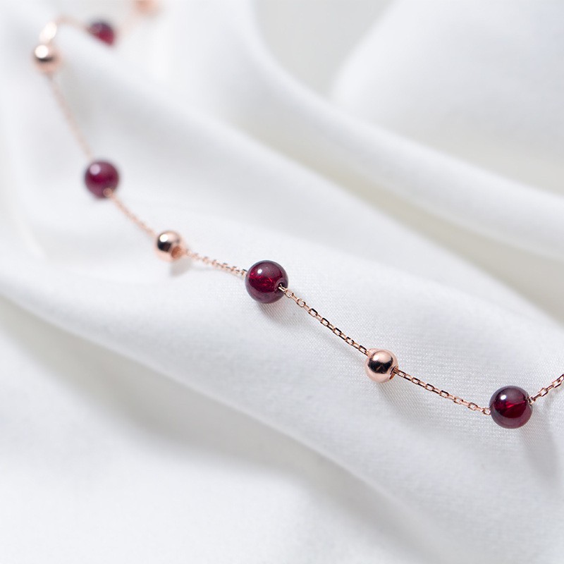 Vòng choker Hạt Đá Nhỏ Tinh Tế Bằng Bạc S925 Cao Cấp - DB2471 - Bảo Ngọc Jewelry