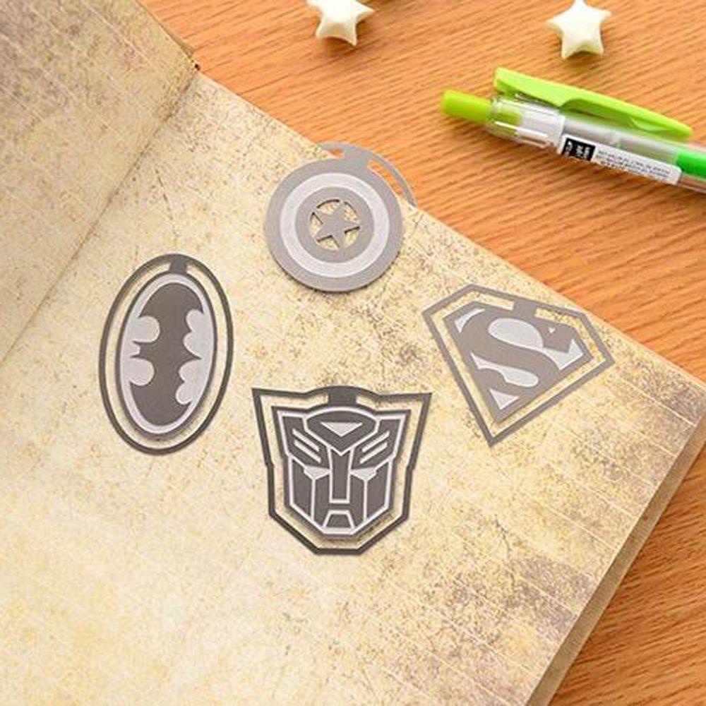 PEWANY Kẹp Giấy Đánh Dấu Trang Sách Hình Siêu Anh Hùng Captain America Chất Lượng Cao